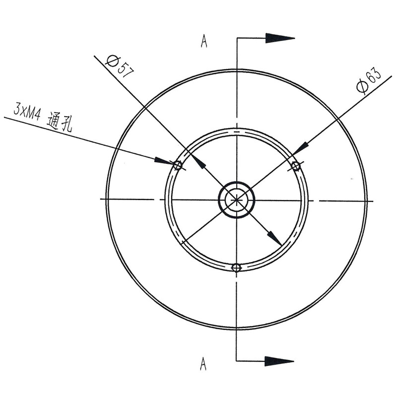 Omegon Adaptador de rosca fotográfica de 3/8'' para coluna Pro