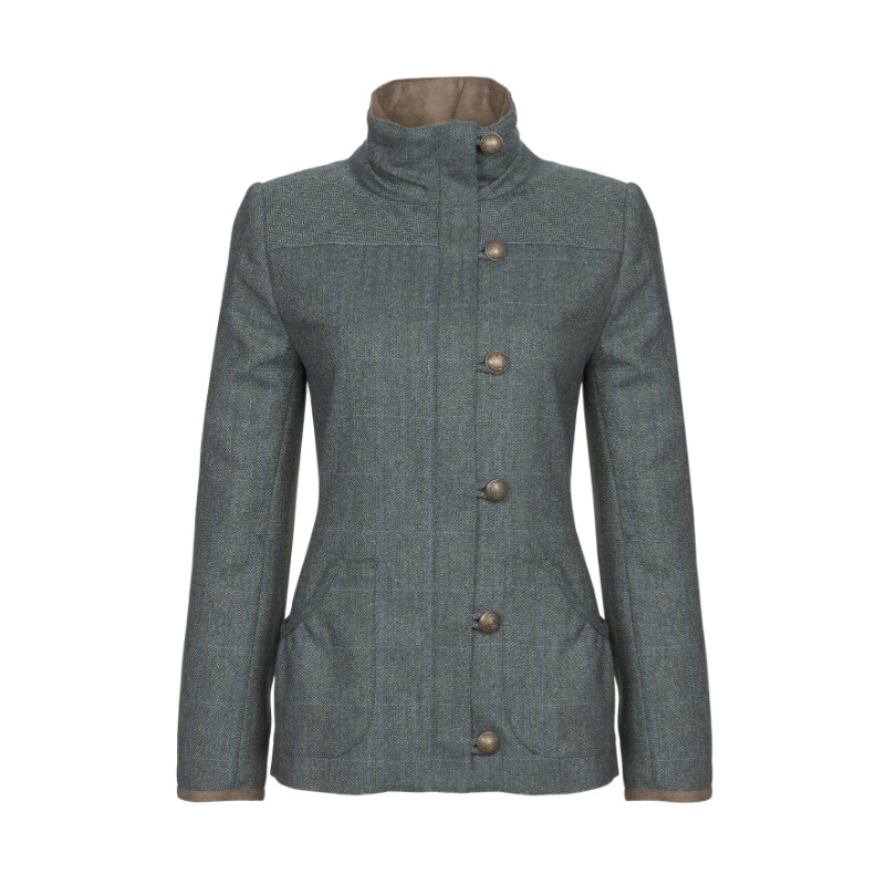 Dubarry of Ireland Casaco de tweed Bracken 89 Mist tamanho 38