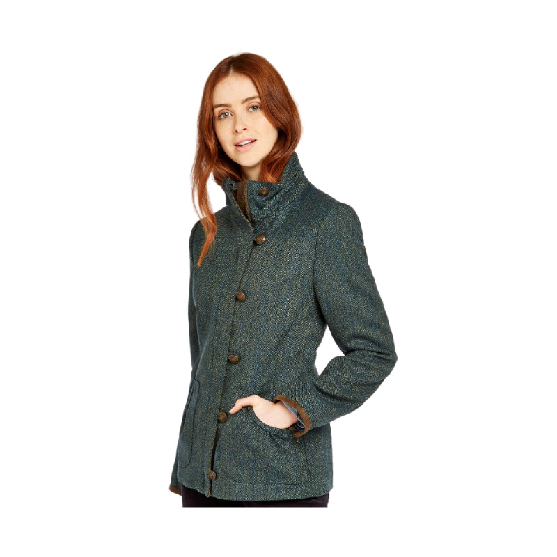 Dubarry of Ireland Casaco de tweed Bracken 89 Mist tamanho 36