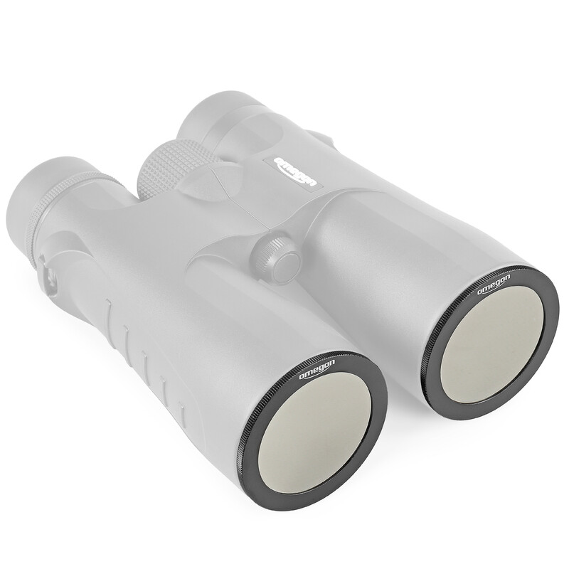 Omegon Filtros solares 50 mm para binóculos e ZWO Seestar S50 (conjunto de 2)
