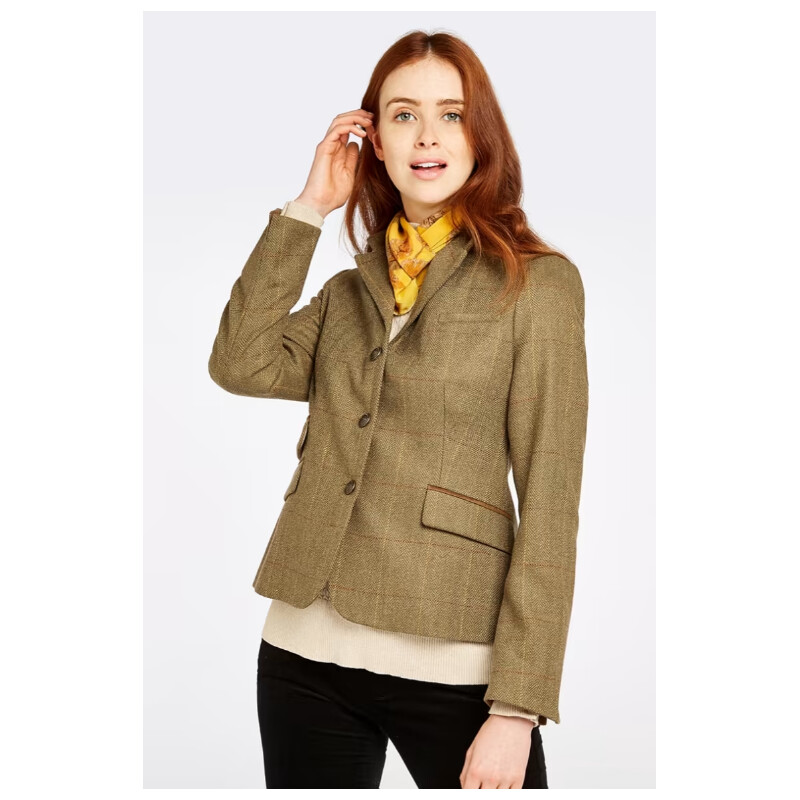 Dubarry of Ireland Casaco de tweed Buttercup Elm tamanho 38