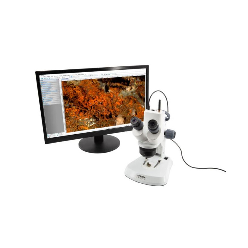 Optika Microscópio , SFX DigitalDigital WI-FI ,10x 20x 40x, LED, Luz incidente e Luz trasmitida