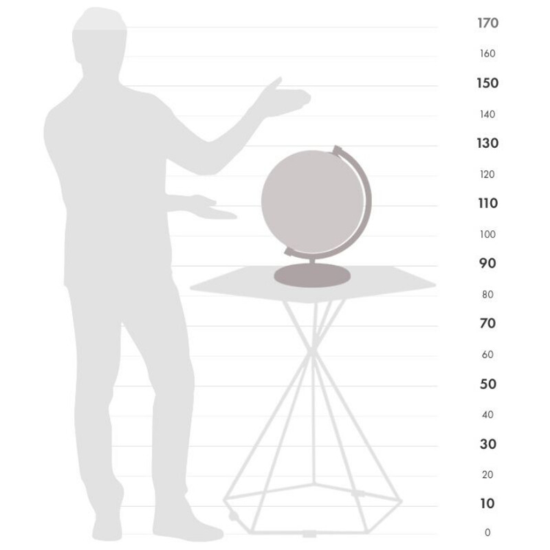 Zoffoli living Globo James Cook Acquamarina 33 cm