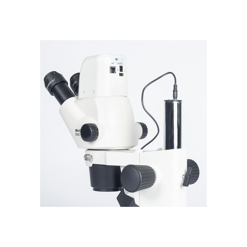 Motic Microscópio SMZ-171iX, digital, 7.5x-50x, w.d. 110mm, 4 MP, 1/3", Wifi/Lan
