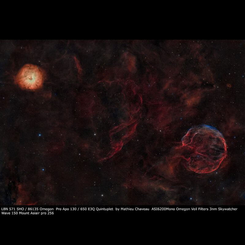 Omegon Refrator apocromático Pro APO 130/650 ED3Q OTA