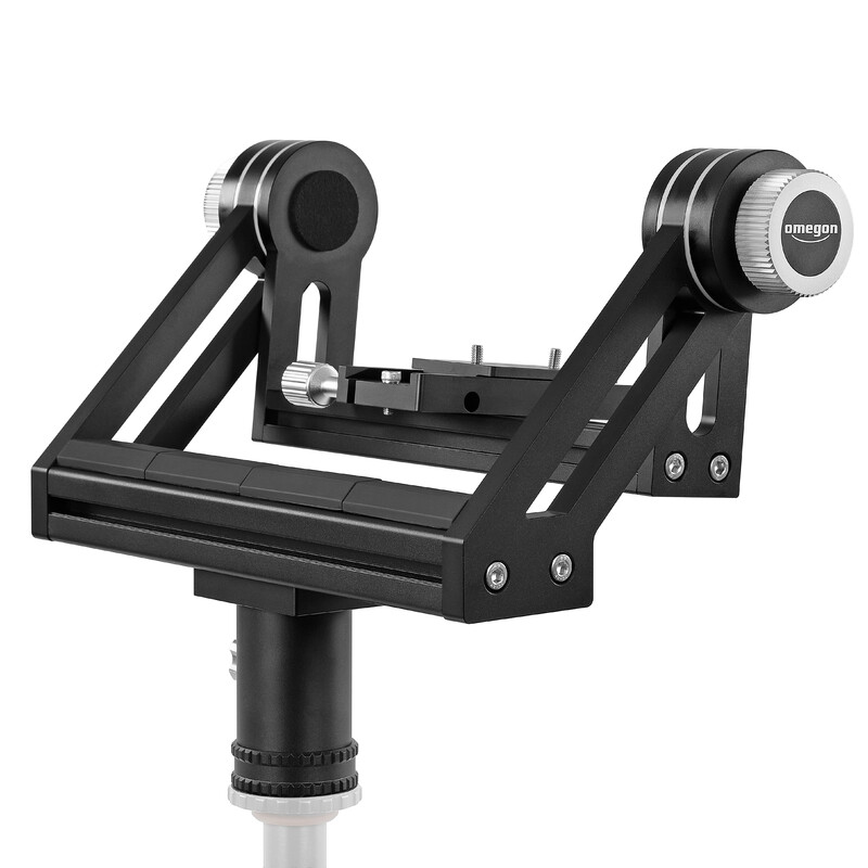 Omegon Montagem em forquilha Pro Neptune II para binóculos de grande porte