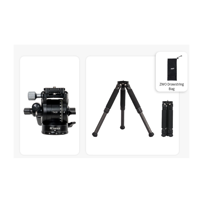 ZWO Tripé de carbono TC20+TH10 Seestar Smart Telescope