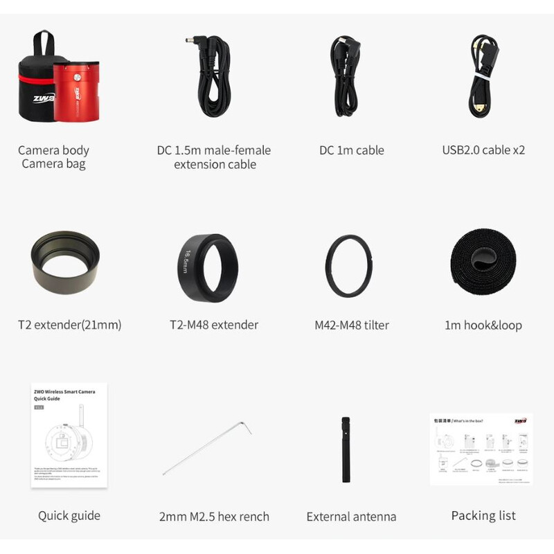 ZWO Câmera ASI 585 MM-Air Mono