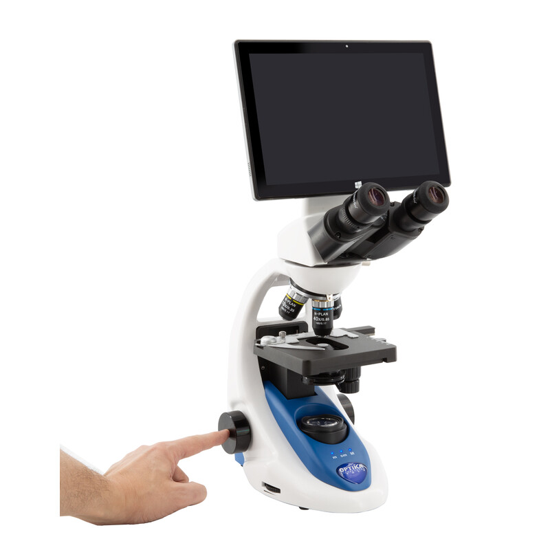 Optika Microscópio , Mikrokskop, B-190TBPL+, digital, 5 MP, tablet, 40-1000X, X-OEF, PLAN