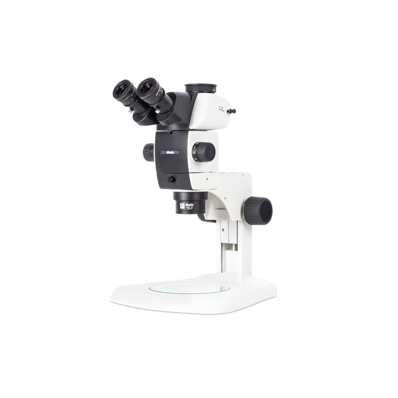 Motic Microscópio estéreo zoom SM7TR-P A1X, trino, 8-56X, wd 90 mm, 7:1