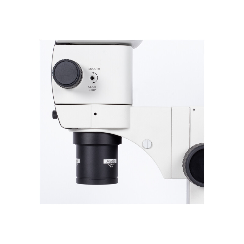 Motic Microscópio estéreo zoom SM7TR-P APO1X, trino, 8-56X, WD 81 mm, 7:1