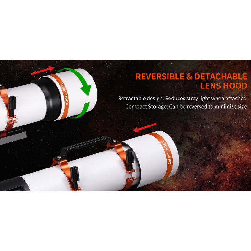 Askar Refrator apocromático AP 80/560 F7 80ED
