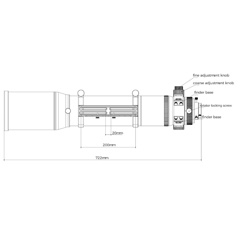 Askar Refrator apocromático AP 120/840 Triplet OTA