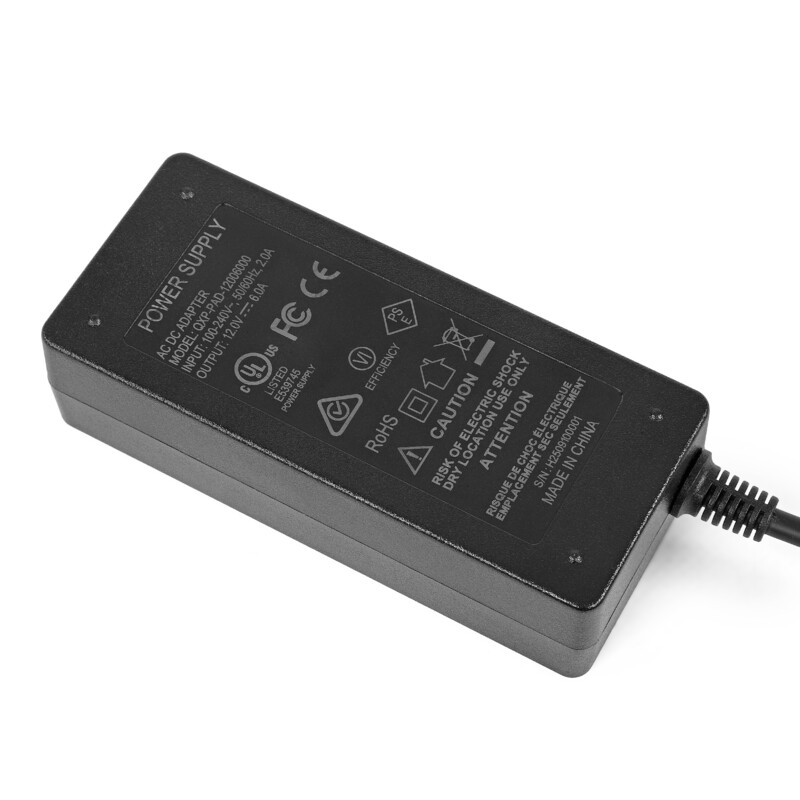 Omegon Fonte de alimentação universal europeia de 12 V/6 A com tomada para isqueiro