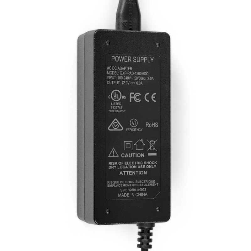 Omegon Fonte de alimentação universal europeia de 12 V/6 A com tomada para isqueiro