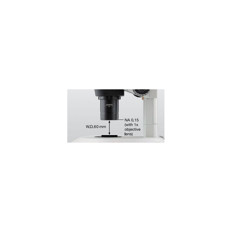 Evident Olympus Microscópio estéreo zoom SZX16, trino, 16,4:1, 7-115x, 60 mm, SZX2-ILLTQ LED