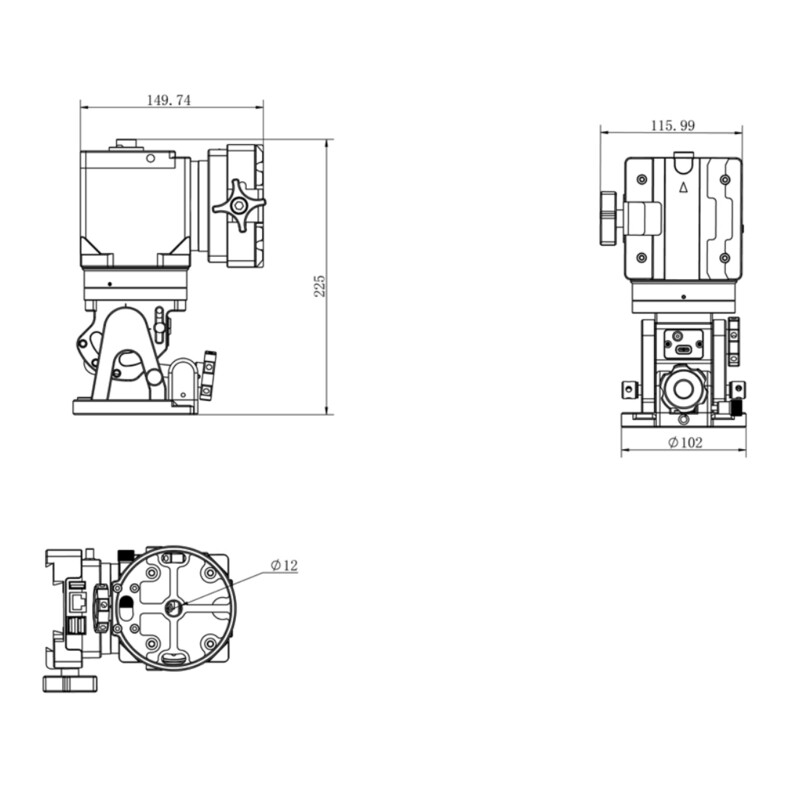 iOptron Montagem HAE29B AZ/EQ EC dual SWG iMate