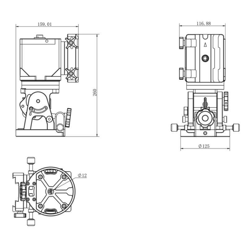 iOptron Montagem HAE43B-EC AZ/EQ dual SWG iMate