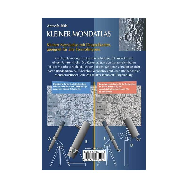 Oculum Verlag Buch Kleiner Mondatlas: Mondkarten für jedes Fernrohr