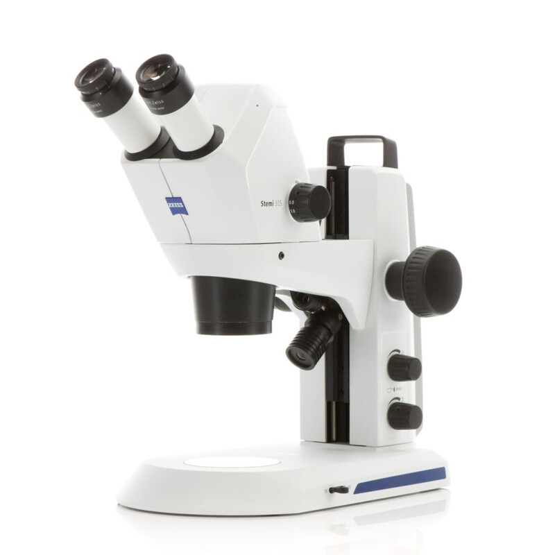 ZEISS Microscópio estéreo zoom Stemi 305 cam W, K EDU, binocular, Greenough, distância de trabalho 110 mm, 10x/23, 8-40x, Spot K LED, 4 MP, Wi-Fi