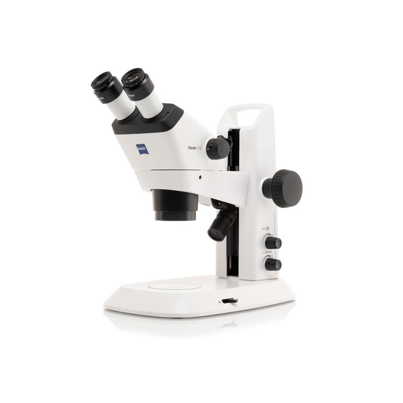ZEISS Microscópio estéreo zoom Stemi 355, C Mat, trino, w.d. 110 mm, 10x/23, 5,5:1, 7,2x-40x, AL, RL C LED, ESD
