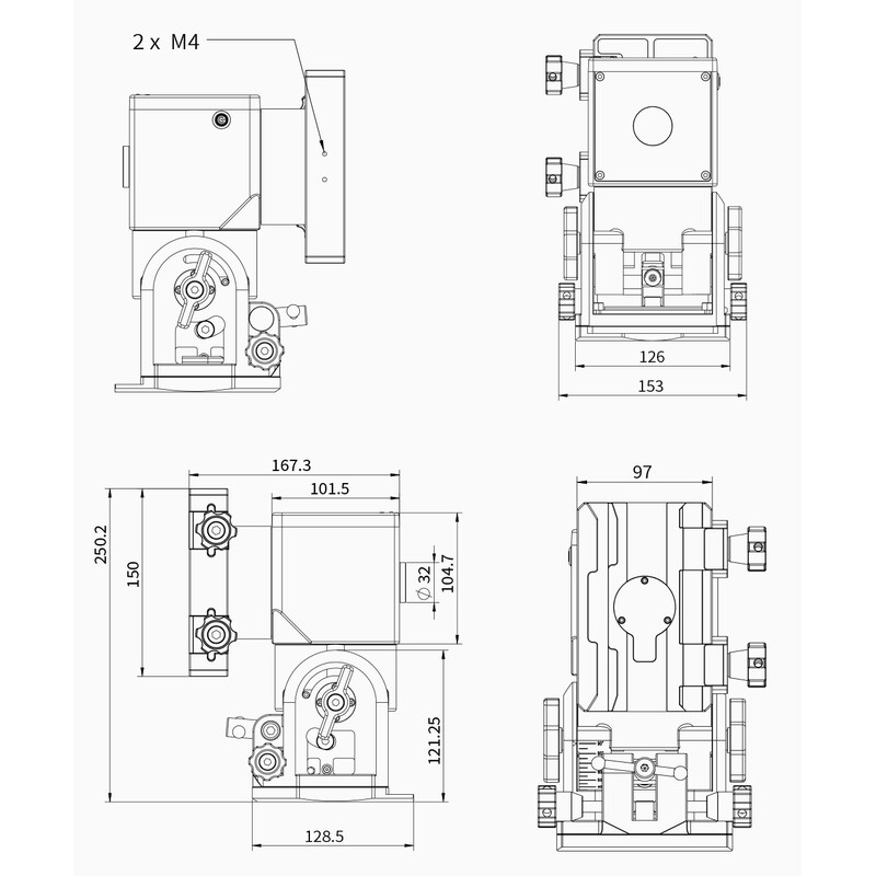 ZWO Montagem AM7 Harmonic Equatorial