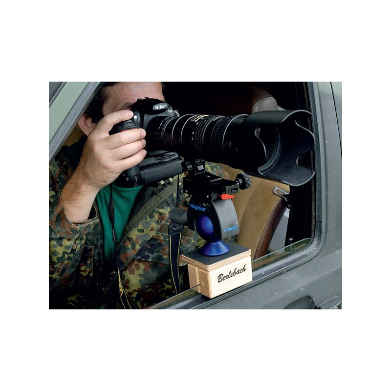 Berlebach Suporte fotográfico para vidro de automóvel de 80x100mm, com parafuso de fixação 1/4"