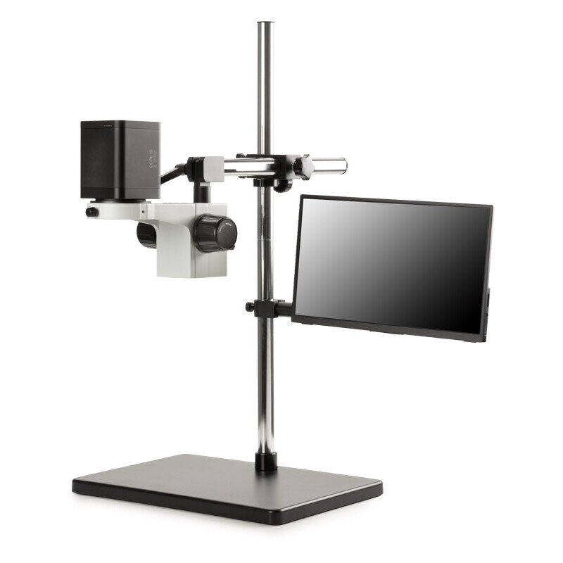 Euromex Microscópio MacroZoom MZ.4702-HDS, 18x, 4K UHD, Autofokus, 1/2.8", 8,3 MP, HDMI, USB, Wi-Fi, 11"