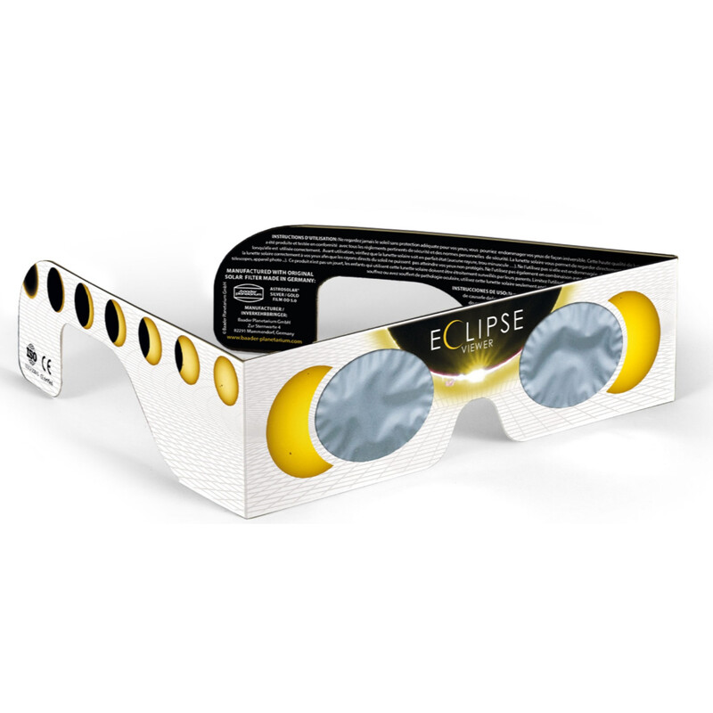 Baader Óculos para eclipse solar Sofi Solar Viewer AstroSolar® Prata/Ouro