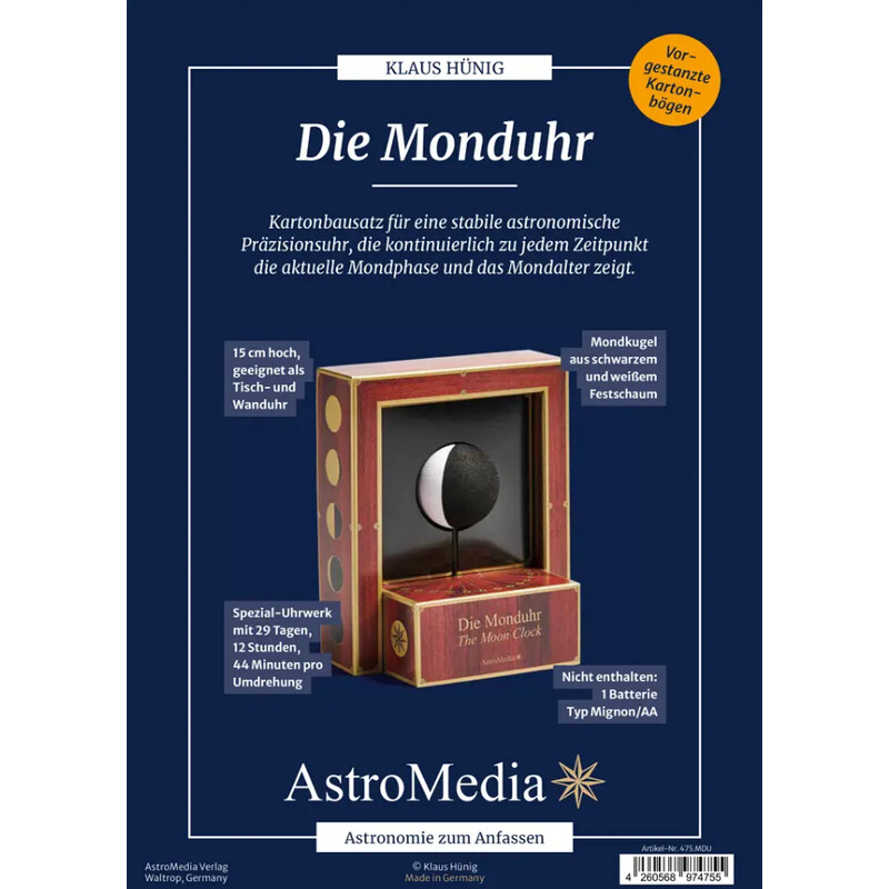 AstroMedia Kit sortimento O relógio lunar