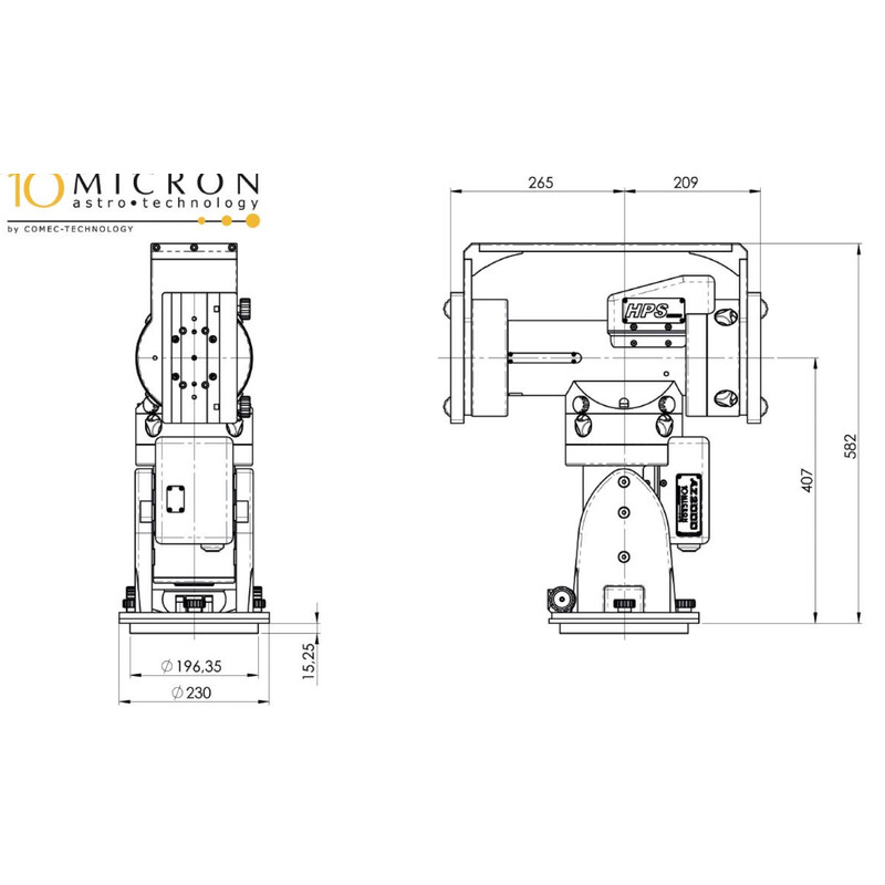 10Micron Montagem AZ 2000 HPS Combi