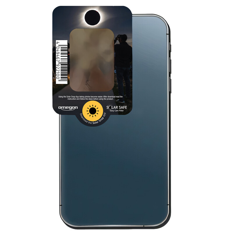 Omegon Filtros solares Filtro Solar Safe Easy Cam em expositor com 50 unidades