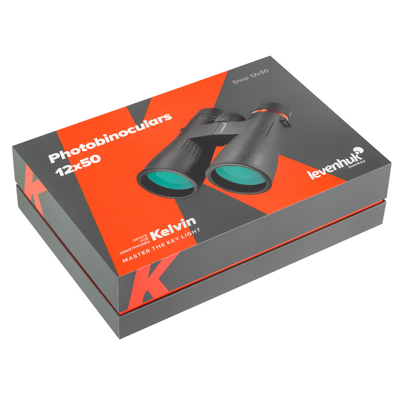 Levenhuk Binóculo Kelvin Snap 12x50