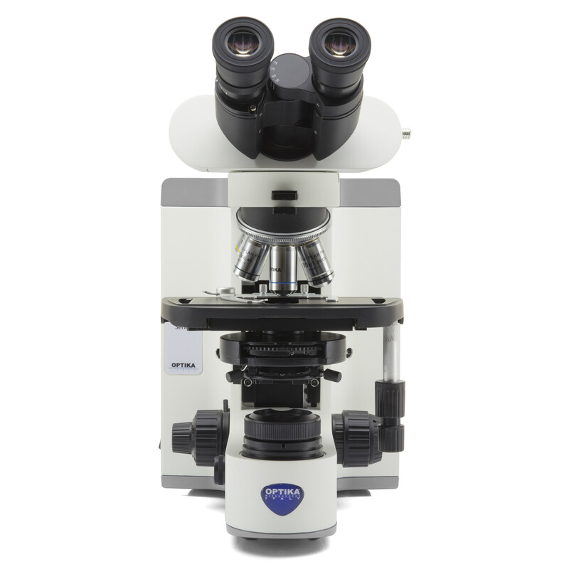 Optika Microscópio B-810DK, trino, HF, DF, infinity, plan, 40-1000x, LED