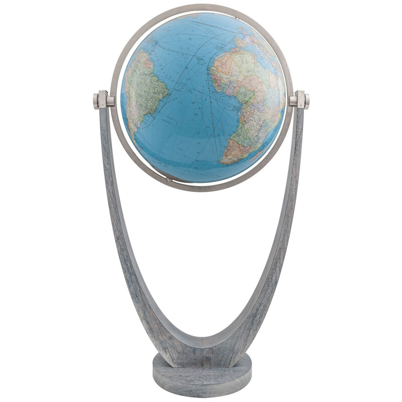 Columbus Globo com pedestal Duo Carvalho / Aço Inoxidável 60 cm