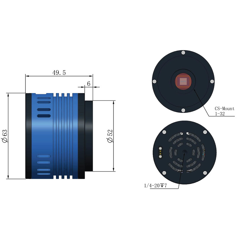 ToupTek Câmera AE676C