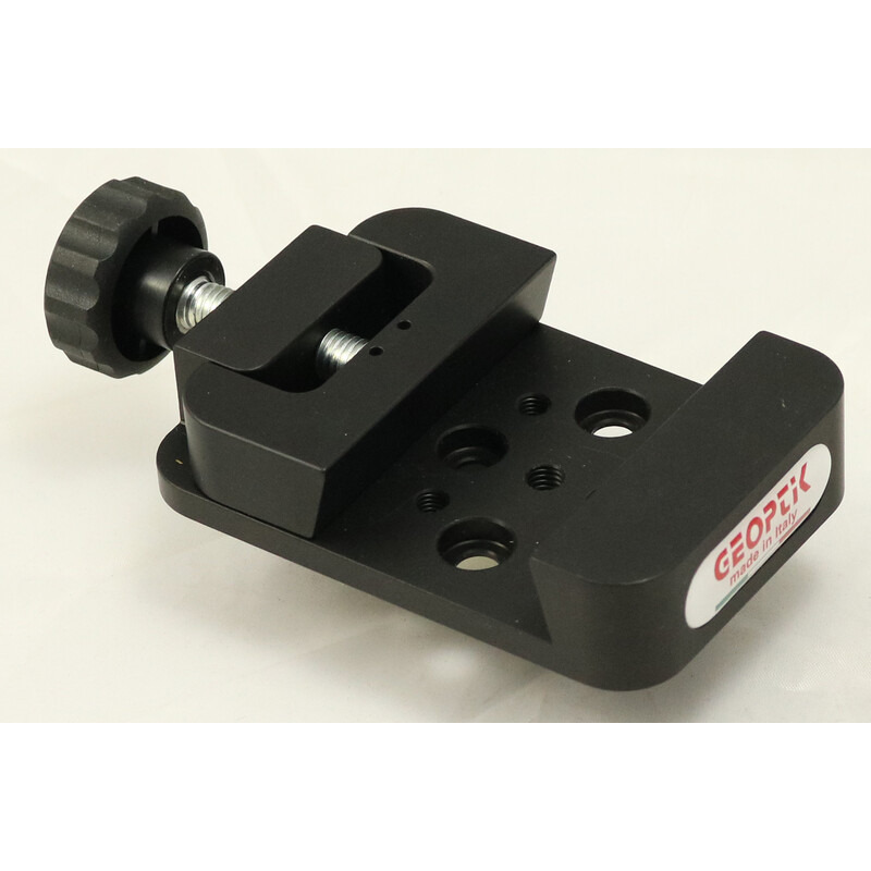 Geoptik Braçadeira para trilhos prismáticos estilo Vixen, 90 mm, preta