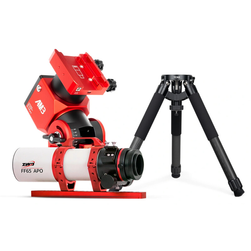 ZWO Refrator apocromático AP 65/416 FF65 AM3N TC40