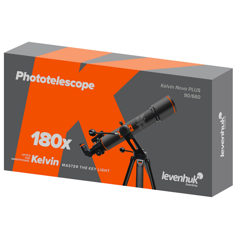Levenhuk Telescópio AC 90/660 Kelvin Nova PLUS