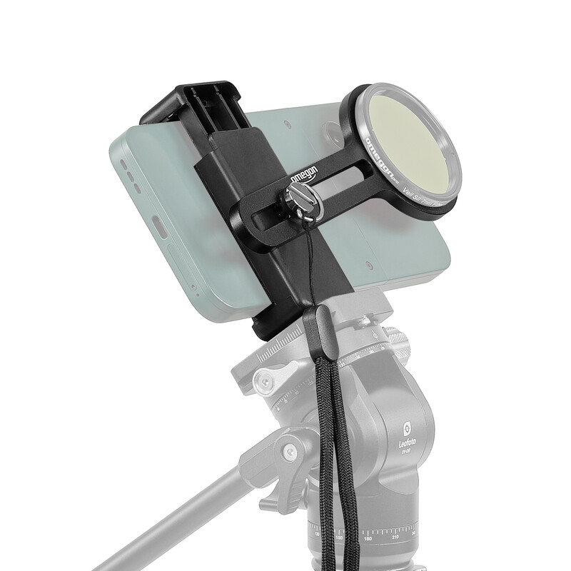 Omegon Filtros solares Suporte de filtro Deluxe para Smartphone com braçadeira