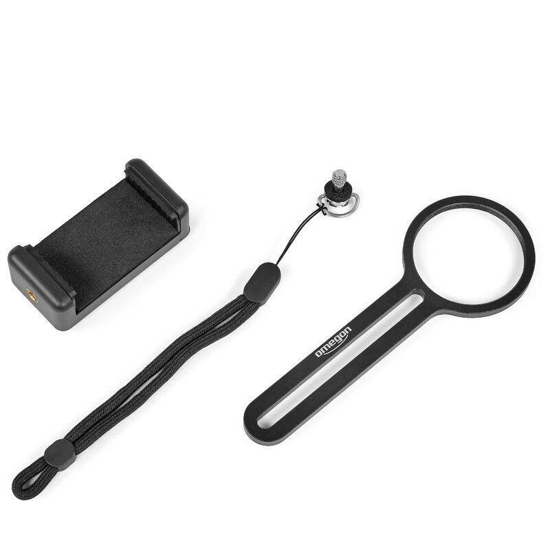 Omegon Filtros solares Suporte de filtro Deluxe para Smartphone com braçadeira