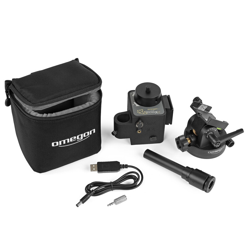 Omegon Montagem Conjunto Segugio Tracker com bases ajustáveis à altura do polo e buscadora do polo