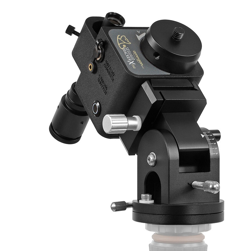 Omegon Montagem Conjunto Segugio Tracker com base ajustável à altura do polo Deluxe e buscadora do polo