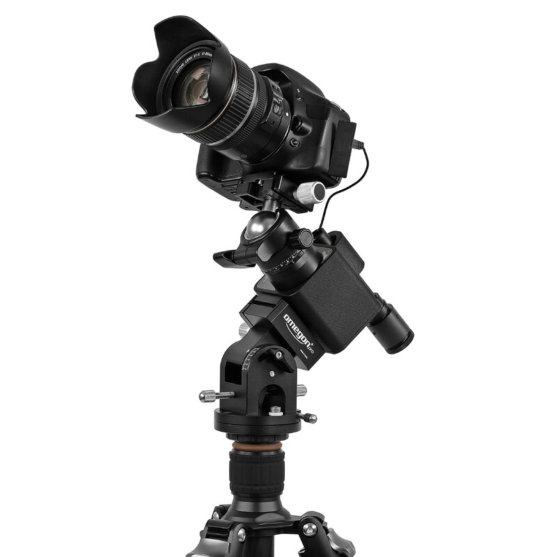 Omegon Montagem Conjunto Segugio Tracker com base ajustável à altura do polo Deluxe e buscadora do polo