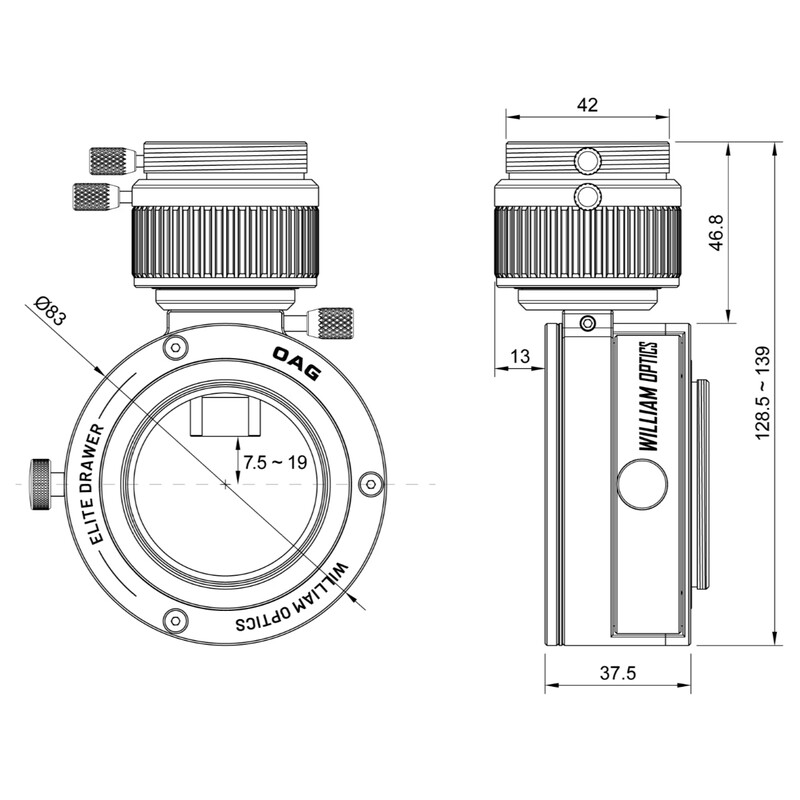 William Optics Off-Axis-Guider Elite Drawer OAG da