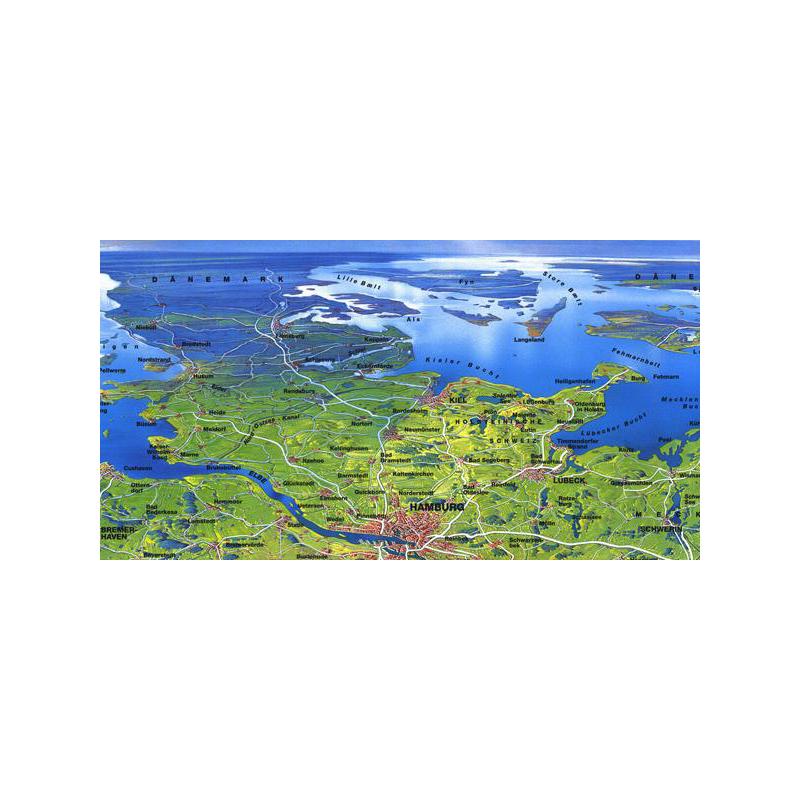 Bacher Verlag Mapa Original MAIR Panorama grande - Alemanha