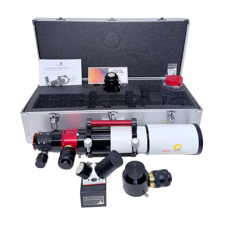 Lunt Solar Systems Sonnenteleskop ST 100/700 LS100MT Ha / B1800 PT DS Premium PLUS Kit