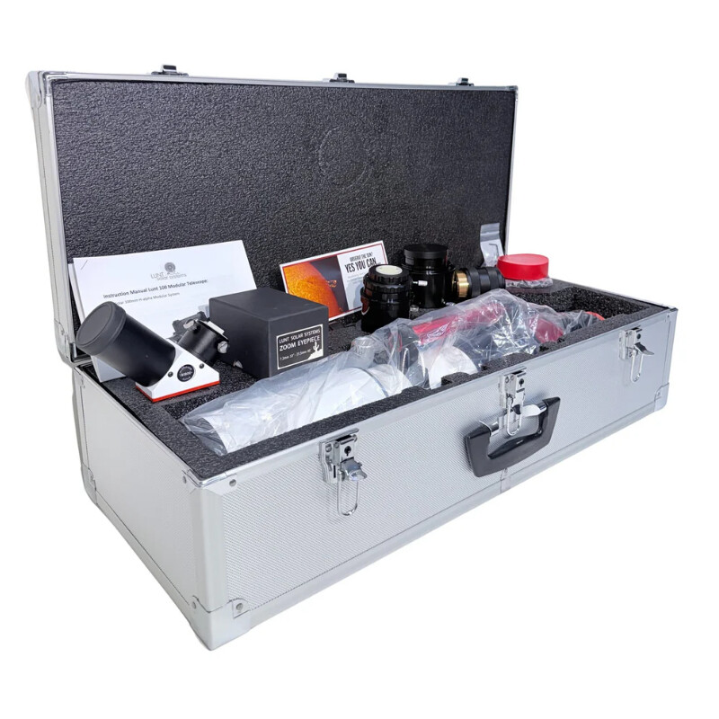 Lunt Solar Systems Telescópio solar ST 100/700 LS100MT Ha / B1800 PT DS Premium PLUS Kit