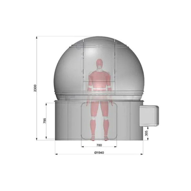 ScopeDome H80 cúpula para observatório, com 2m de diâmetro